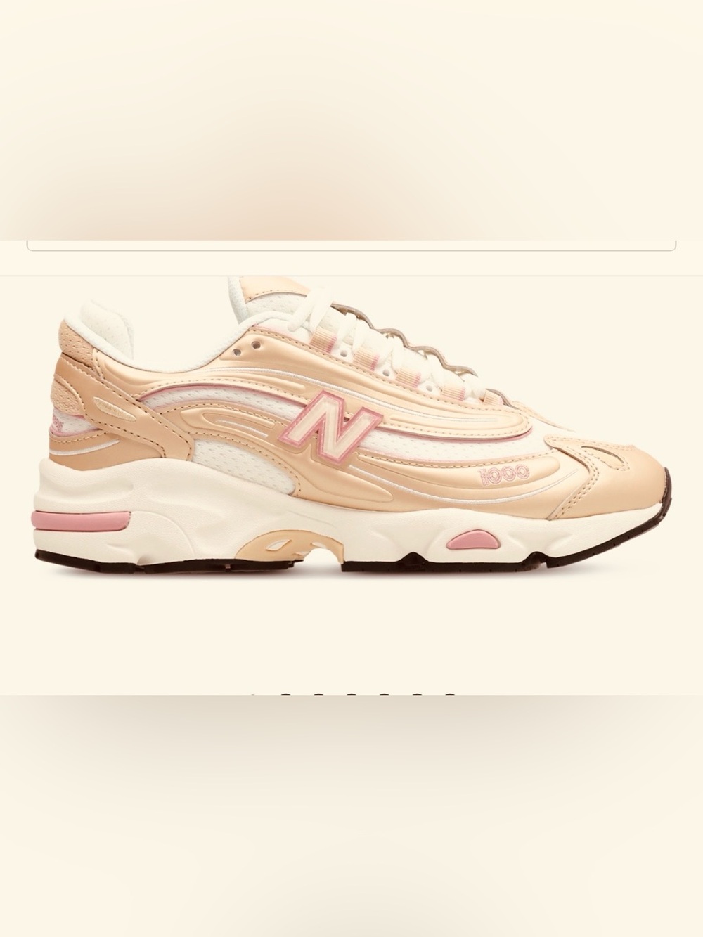 New Balance 1000 Women’s/Men’s Pink Tan Cream Lifestyle Sneakers